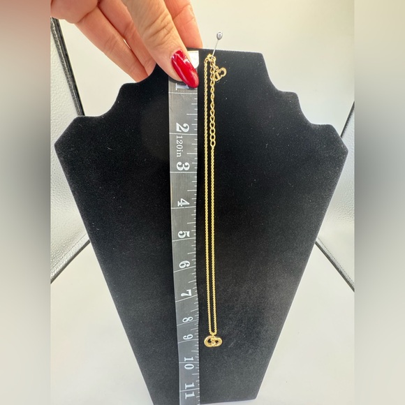 Vintage Christian Dior CD Logo Necklace – Gold-Tone Rope Chain – Made in Germany - Picture 7 of 9